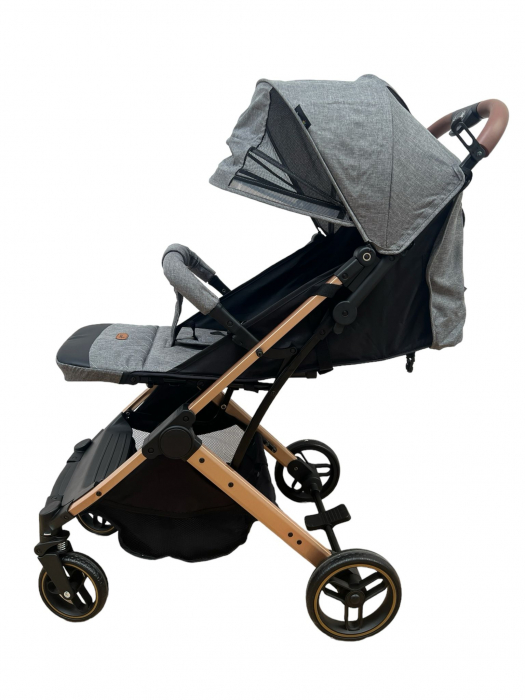 Carucior sport pliabil, tip troller, cu suspensii si husa picioare, C9 gri [2]