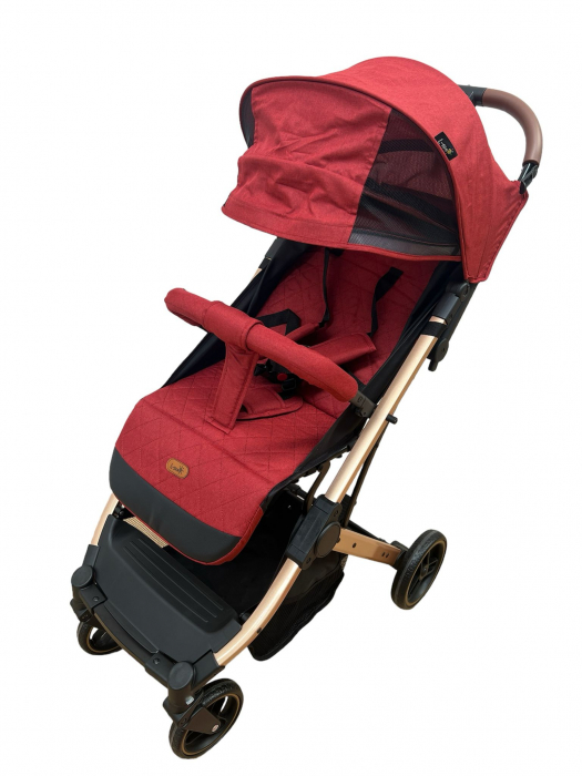 Carucior sport pliabil, tip troller, cu suspensii si husa picioare, C9 rosu [6]
