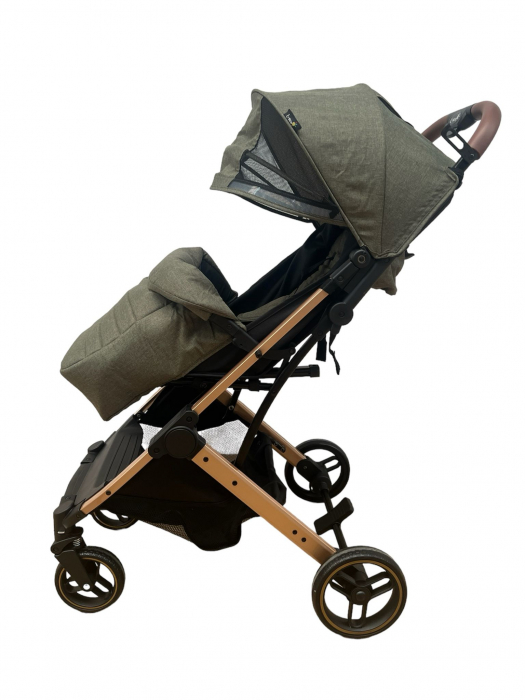 Carucior sport pliabil, tip troller, cu suspensii si husa picioare, C9 verde [4]