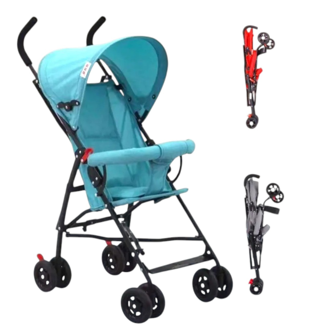 Carucior sport S101 bleu, ultra usor 4 kg, pliabil tip troller, 6-36 luni [5]