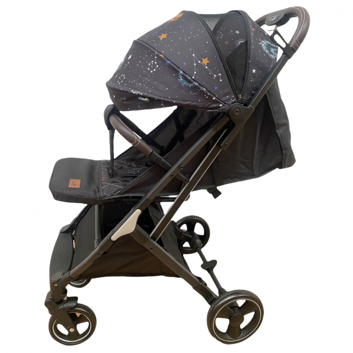 Carucior sport tip troller, pliabil, cu husa pentru picioare 608S - Luna negru [10]