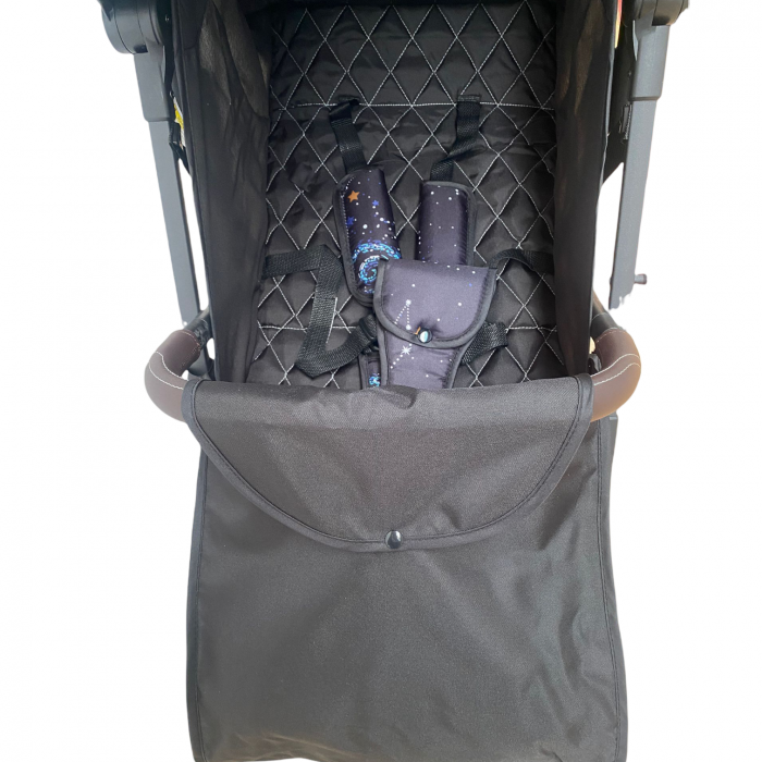 Carucior sport tip troller, pliabil, cu husa pentru picioare 608S - Luna negru [5]