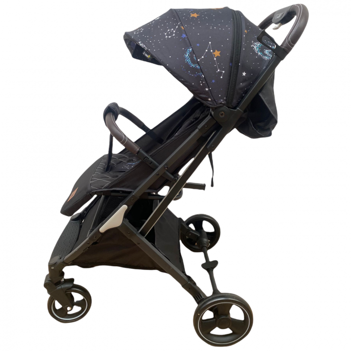 Carucior sport tip troller, pliabil, cu husa pentru picioare 608S - Luna negru [4]