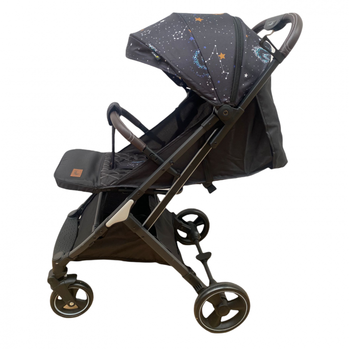 Carucior sport tip troller, pliabil, cu husa pentru picioare 608S - Luna negru [3]