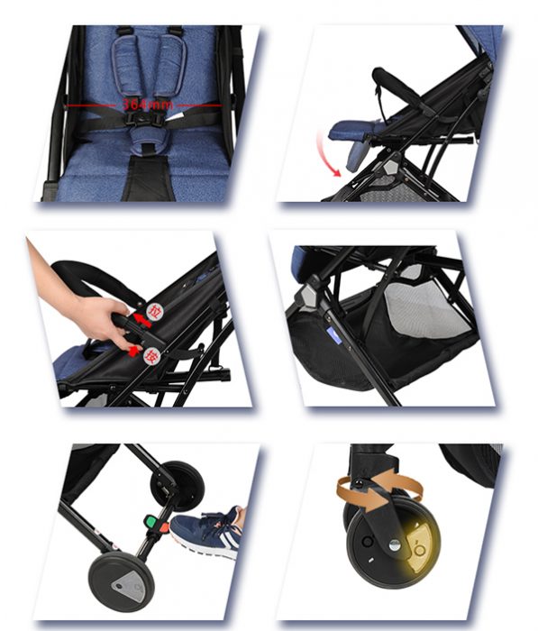 Carucior sport tip troller, transport avion, Y1 - verde [9]