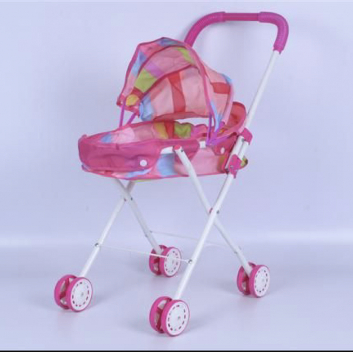 Carucior tip landou pentru papusi, cadru metalic [3]