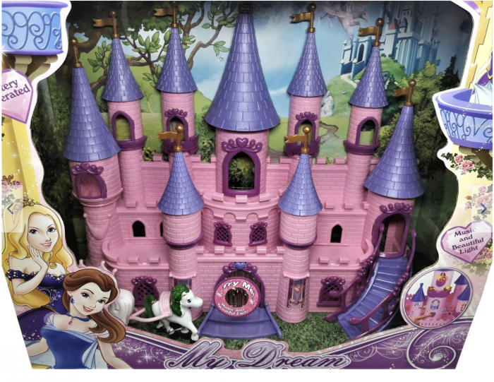 Castelul regal cu mire si mireasa, trasura si mobilier, cu sunete si lumini [3]