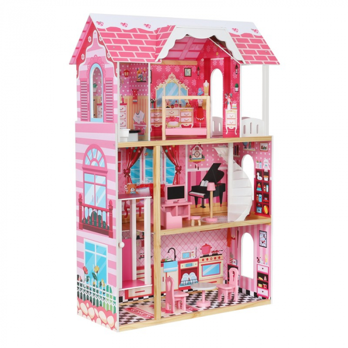 Casuta Gigant din lemn pentru papusi VIP Family Villa [2]