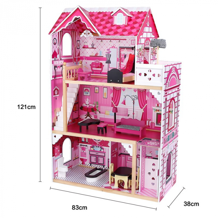Casuta Gigant din lemn pentru papusi VIP Lady Villa [5]