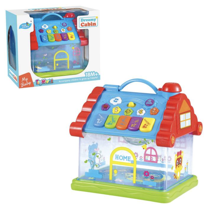 Casuta interactiva Home pentru bebelusi – cu lumini, muzica si proiectii stelare [8]