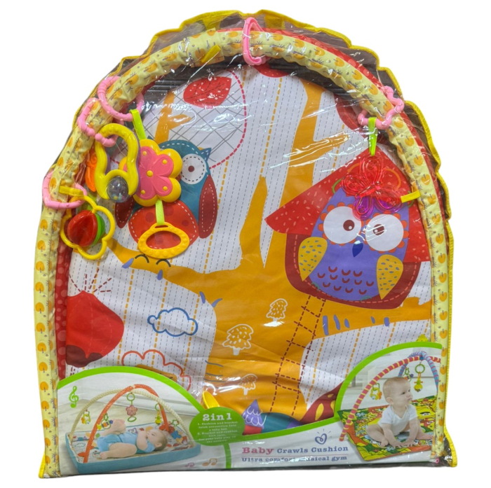 Centru de activitati bebelusi, saltea rotunda cu arcada cu jucarii, Copacul cu Bufnite [6]