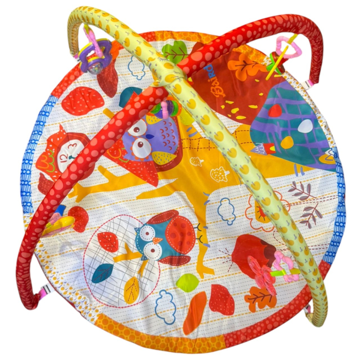 Centru de activitati bebelusi, saltea rotunda cu arcada cu jucarii, Copacul cu Bufnite [2]