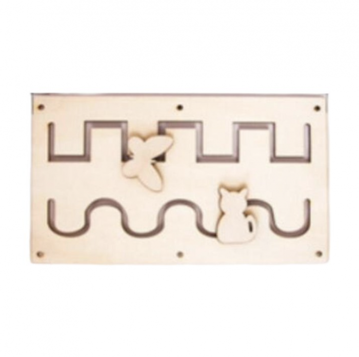 Centru Cub cu activitati multiple, tip Busy Board, din lemn [12]