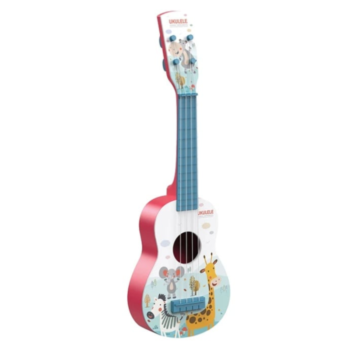 Chitara pentru copii cu 4 corzi, 55 cm - Ukulele, bleu [6]