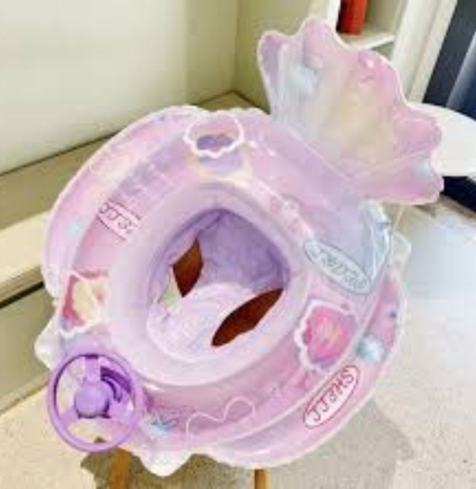 Colac copii cu chilotel, volan si scoica, 70 x 75 cm, 1–5 ani, PVC [4]