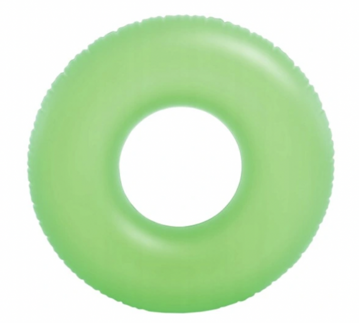 Colac gonflabil pentru inot, color neon, 91 cm, intex, 59262