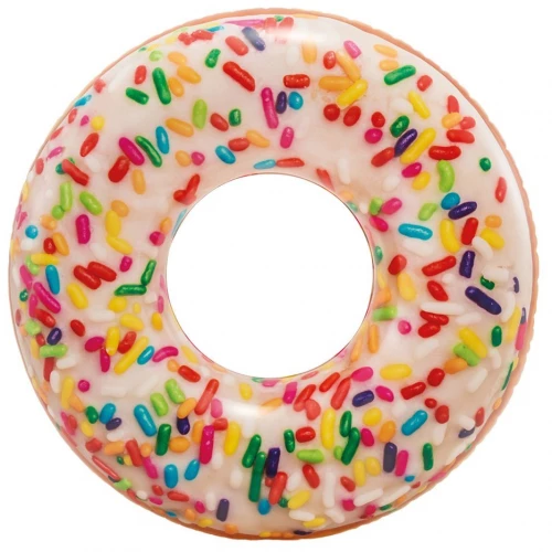 Colac gonflabil tip saltea, gogoasa sprinkle donut tube, 114 cm, 56263