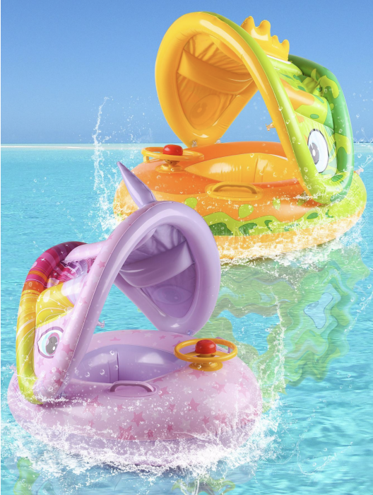 Colac inot cu protectie solara si volan - Unicornul roz [4]