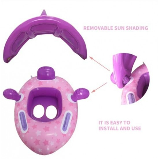 Colac inot cu protectie solara - Unicornul roz [6]