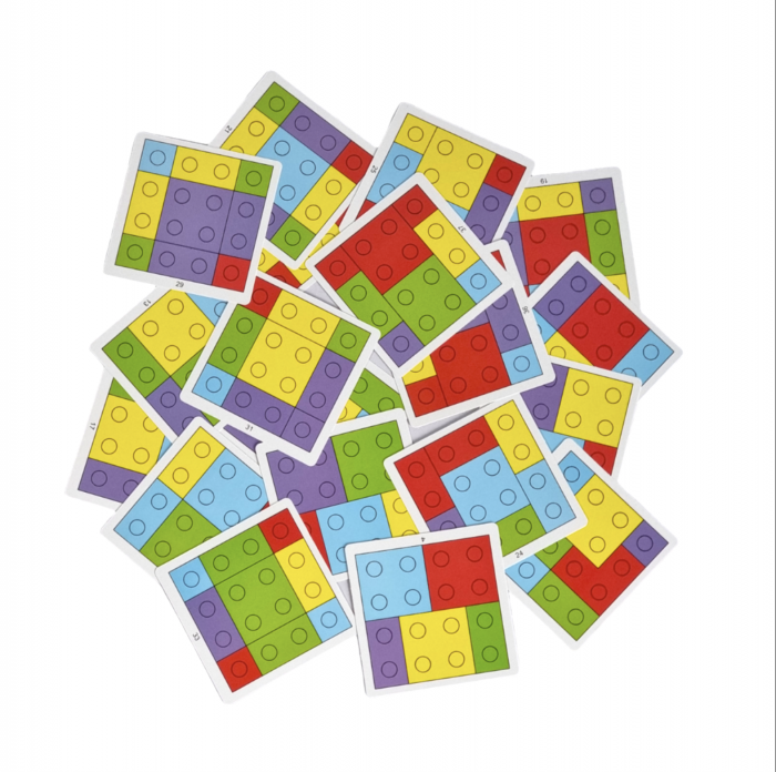 Joc Montessori Coloane sortatoare Full Pastel cu 20 carduri [8]