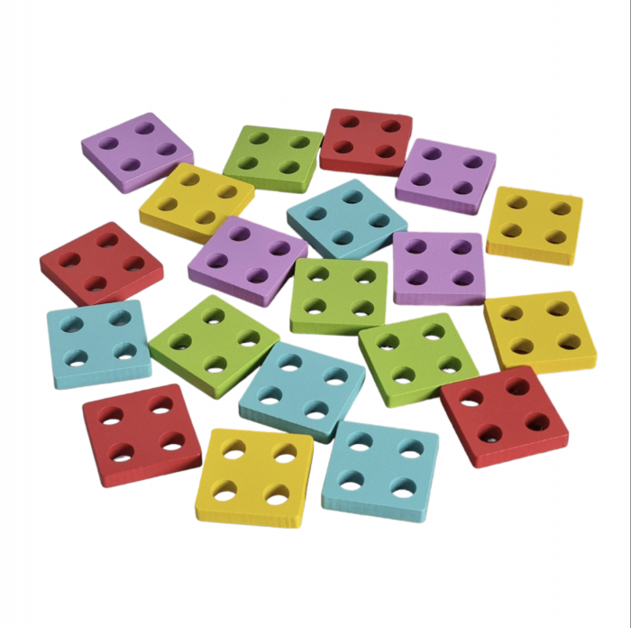 Joc Montessori Coloane sortatoare Full Pastel cu 20 carduri [9]
