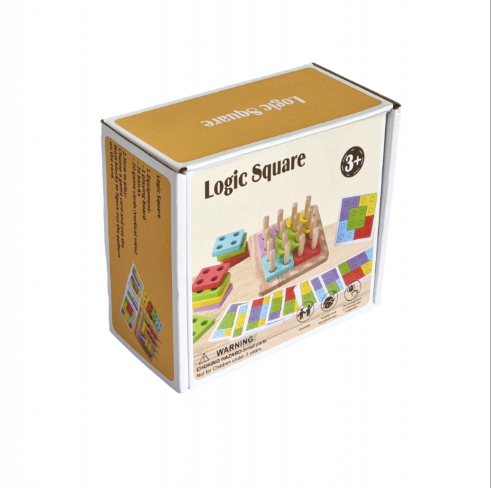 Joc Montessori Coloane sortatoare Full Pastel cu 20 carduri [10]