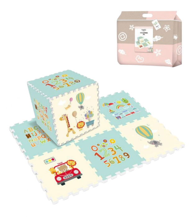 Covor bebe puzzle, gros, termoizolant, P5, 172,5x115x1,5 cm