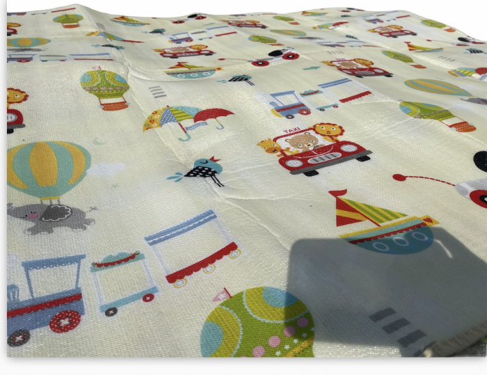 Covor Pliabil si Termoizolant Gros, Jungla si Vehiculele, 180 x 150 cm, M1, cu Doua Fete [18]
