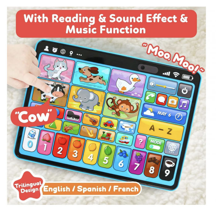 Tableta Interactiva 3 in 1 pentru Copii – Logopedica si Muzicala [4]