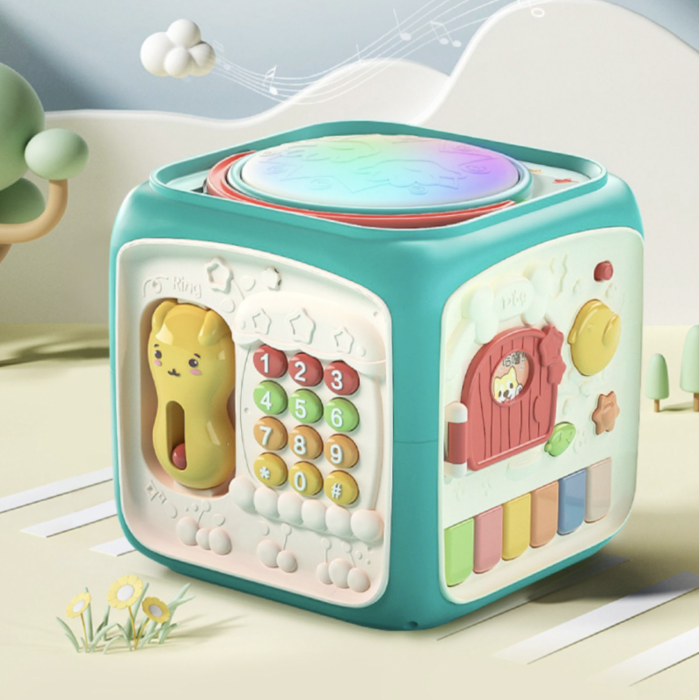 Cub Interactiv 6 in 1, cu Toba Muzicala Multifunctionala, verde [3]