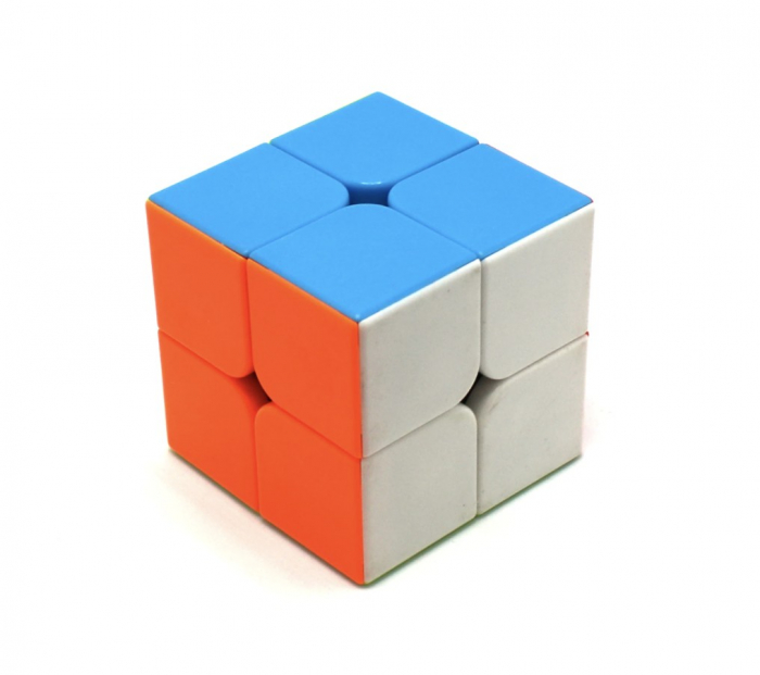 Cub mecanic 2x2x2, multicolor, Stickerless, de viteza Speedcube mecanic [3]