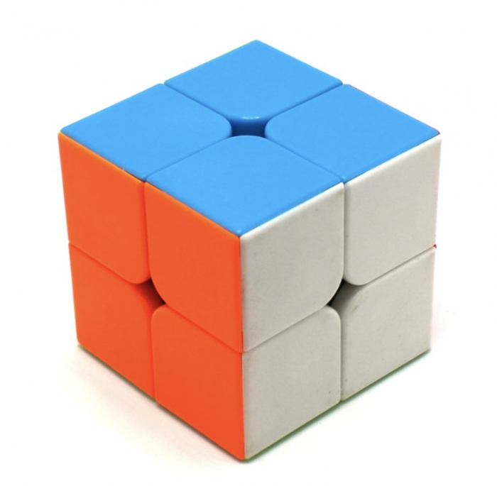 Cub mecanic 2x2x2, multicolor, Stickerless, de viteza Speedcube mecanic [4]