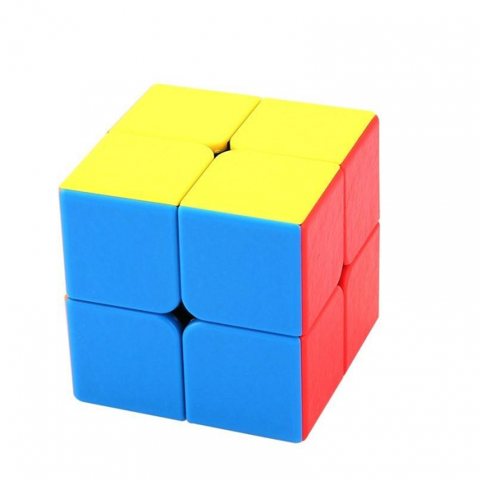 Cub mecanic 2x2x2, multicolor, Stickerless, de viteza Speedcube mecanic [2]