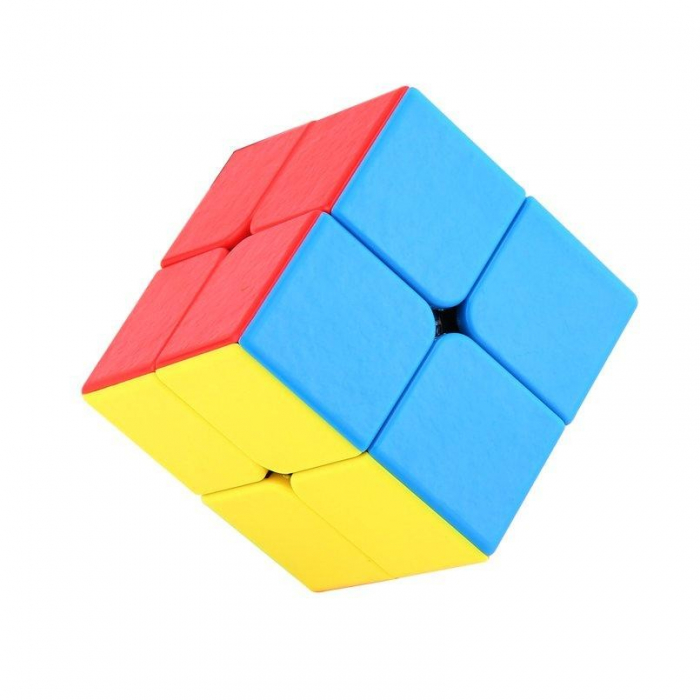 Cub mecanic 2x2x2, multicolor, Stickerless, de viteza Speedcube mecanic [7]