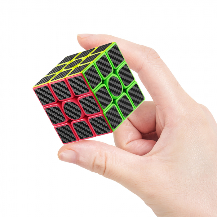 Cub mecanic 3x3x3 antistres, Carbon, Moyu, de viteza, Speedcube [6]