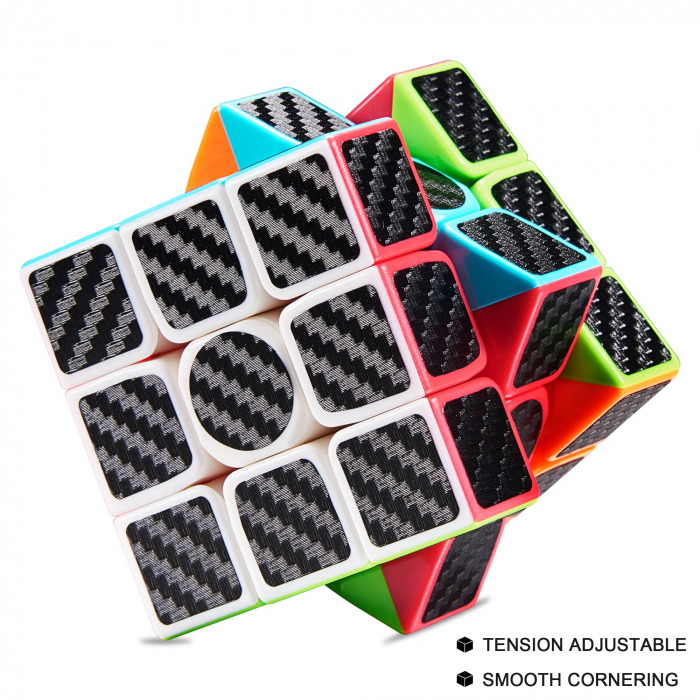 Cub mecanic 3x3x3 antistres, Carbon, Moyu, de viteza, Speedcube [4]