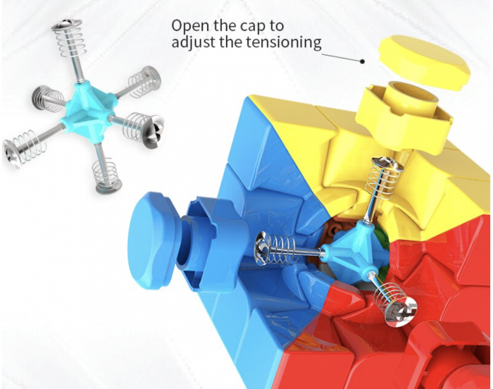 Cub mecanic 3x3x3 antistres, multicolor, Moyu, Stickerless, de viteza, Speedcube [10]