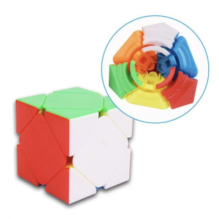 Cub mecanic 3x3x3, Yumo Skewb Cube, de viteza Speedcube [7]