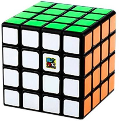 Cub mecanic 4x4x4 antistres, Moyu multicolor Black Line, de viteza, Speedcube [5]