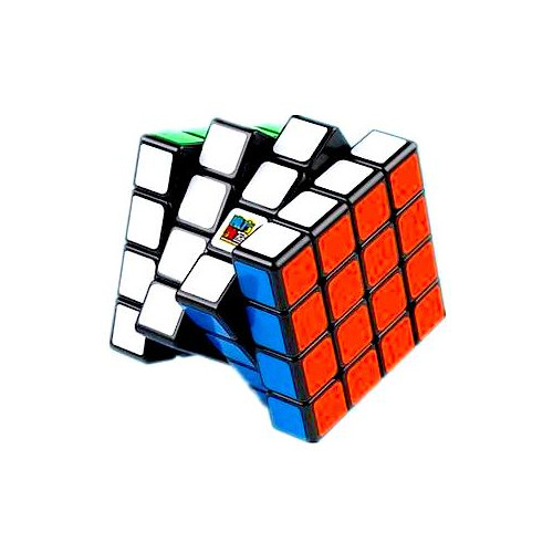 Cub mecanic 4x4x4 antistres, Moyu multicolor Black Line, de viteza, Speedcube [4]