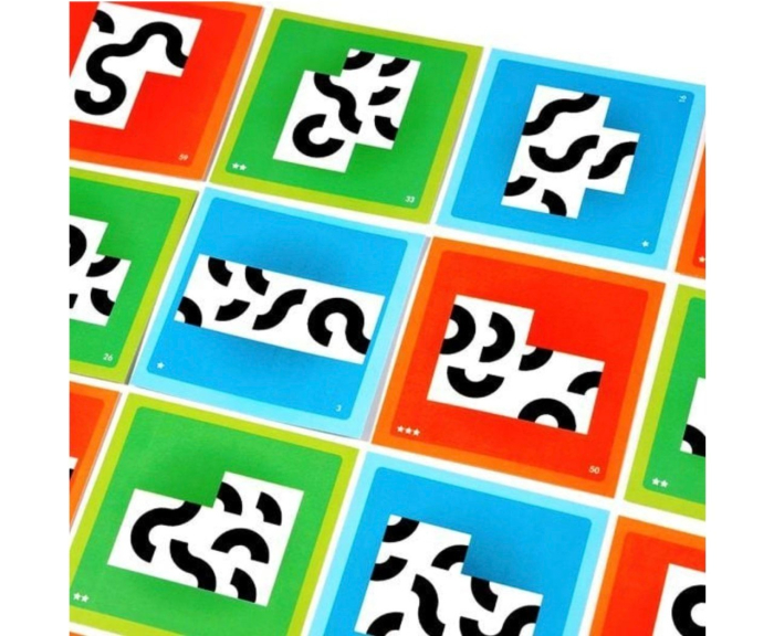 Cuburi Grafice Alb-Negru Montessori, din Lemn – Joc de Logica si Dezvoltare Cognitiva [7]