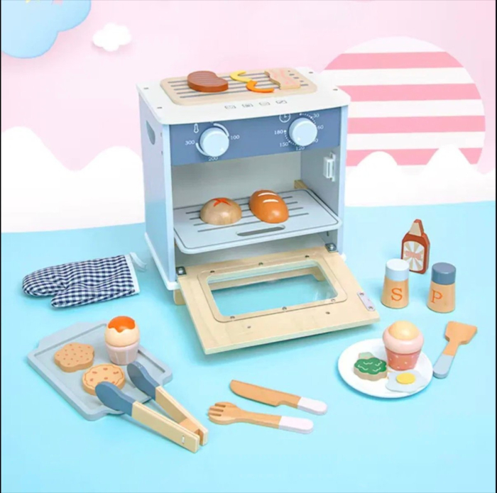 Cuptor de bucatarie pentru copii, My Little Oven, Montessori, din lemn [4]