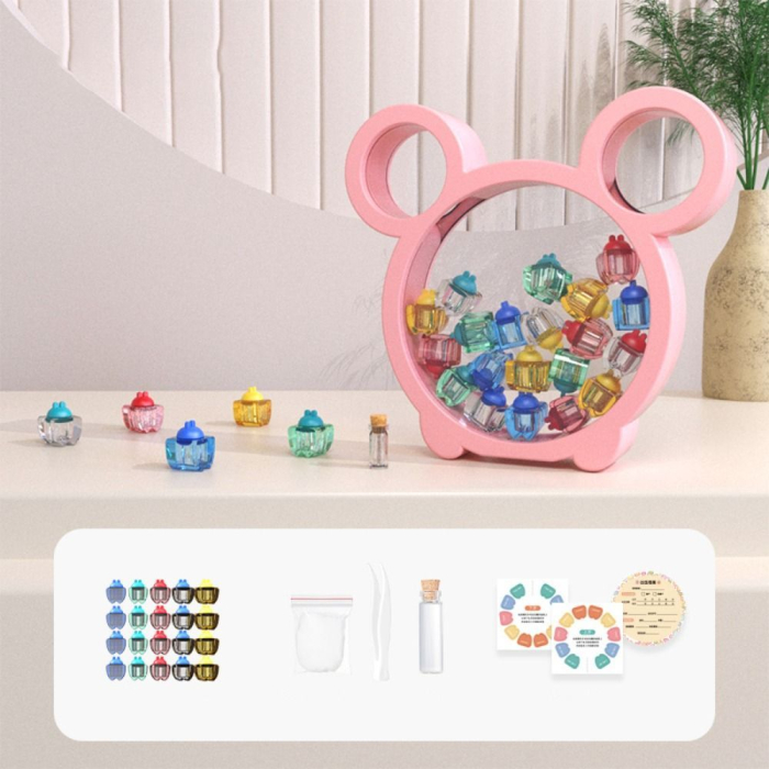 Cutie pentru pastrarea dintisorilor de lapte, Ursulet, roz [2]