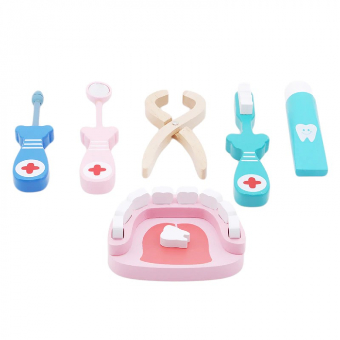 Cutie trusa de doctor - La dentist, din lemn [11]