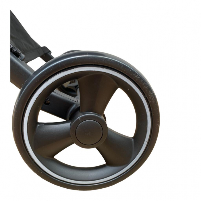 Carucior sport tip troller, pliabil, cu husa pentru picioare 608S - Luna negru [12]