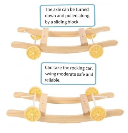 Unicornul Roz Din Plus Balansoar Si Cu Roti [9]