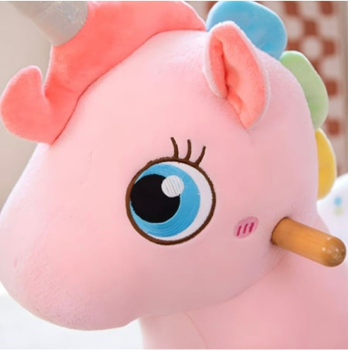 Unicornul Roz Din Plus Balansoar Si Cu Roti [6]