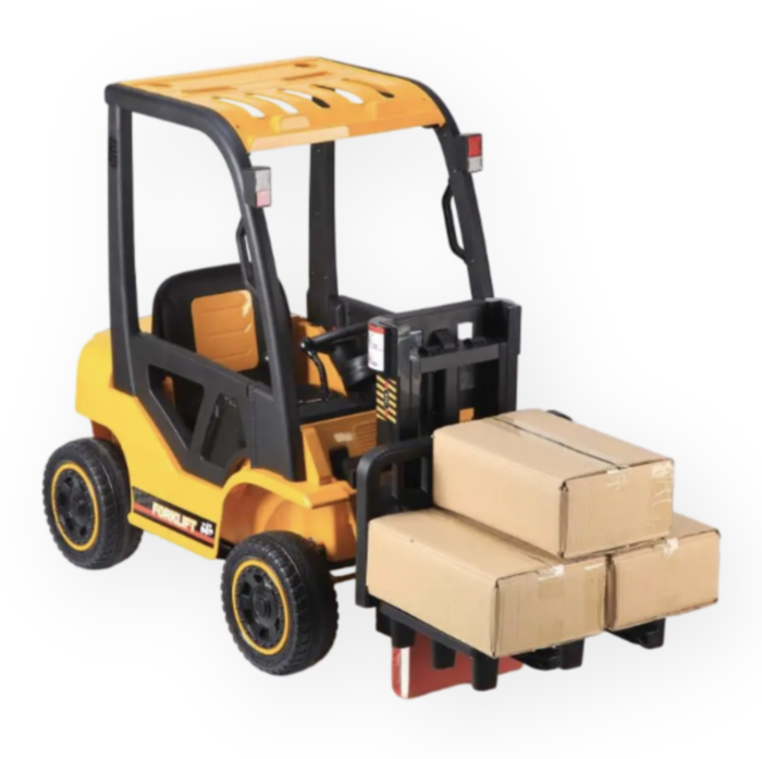 Motostivuitor Electric Copii 12V 2 Motoare 45W Furca Electrica Ridicare 10 kg DLS08 Galben 2-6 Ani [2]