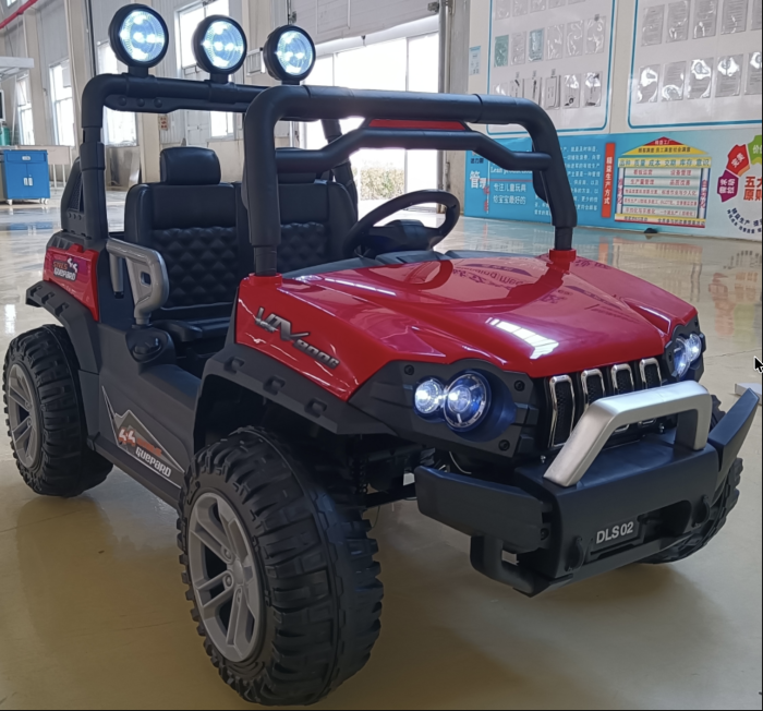 Masinuta Electrica Copii Tip UTV 2 Locuri 4x4 DLS02 Roti EVA Baterie 12V 7Ah Rosu 2-9 Ani [6]