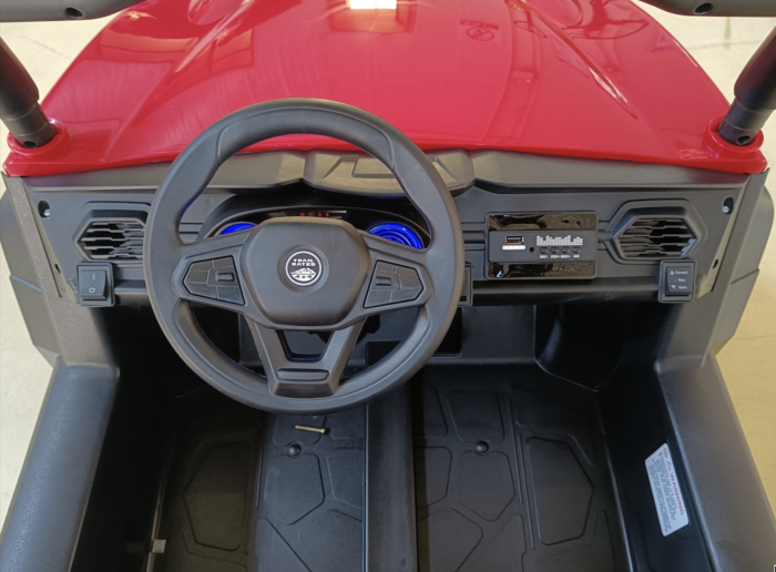 Masinuta Electrica Copii Tip UTV 2 Locuri 4x4 DLS02 Roti EVA Baterie 12V 7Ah Rosu 2-9 Ani [7]